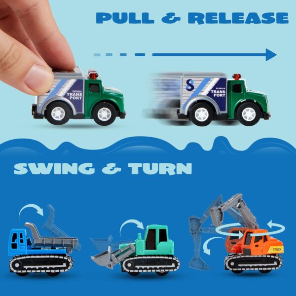 Pull Back Cars and Trucks Toy - Image 6