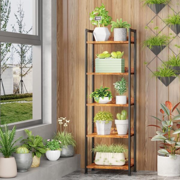 5 Tier Bookshelf with Drawer - Image 3