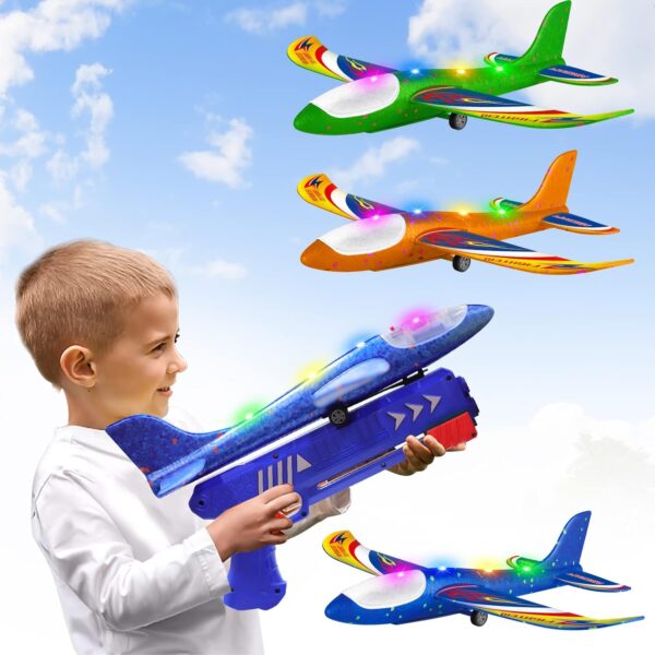 Foam Airplane Launcher Toys