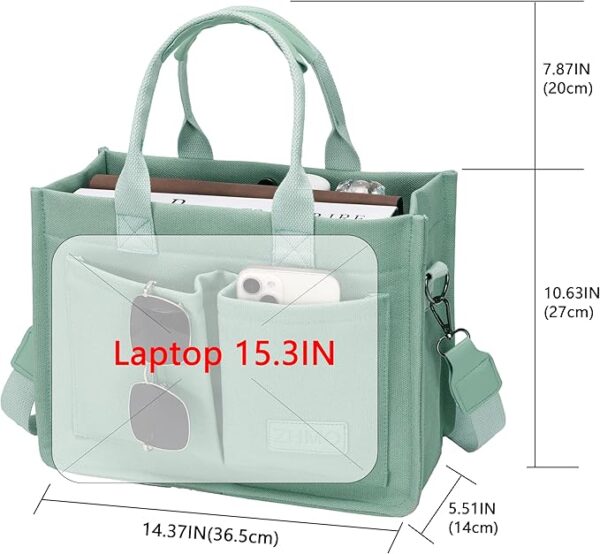 Large Canvas Tote Bag for Women - Image 3