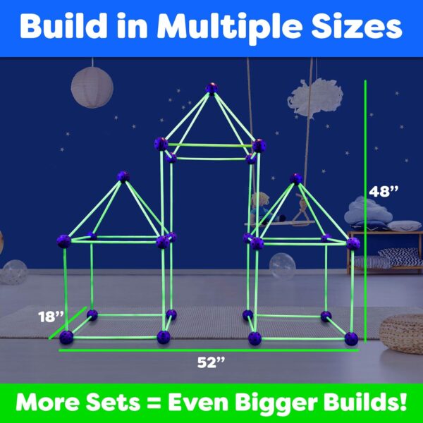 Fun Forts Glow Fort Building Kit for Kids - Image 3