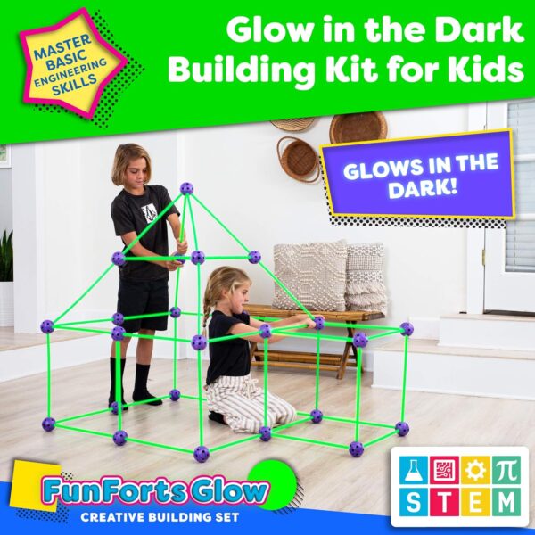Fun Forts Glow Fort Building Kit for Kids - Image 2