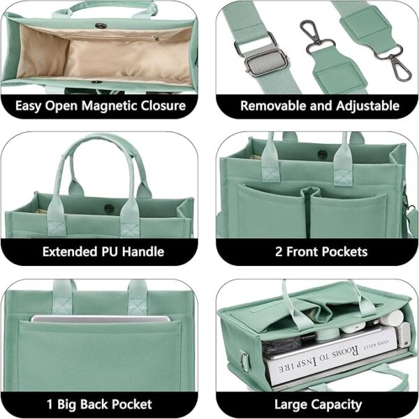 Large Canvas Tote Bag for Women - Image 2